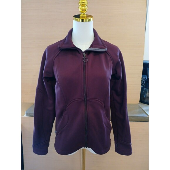 Columbia Sportswear Women's Sweat Jacket Zip Up Purple Pockets - Picture 3 of 9
